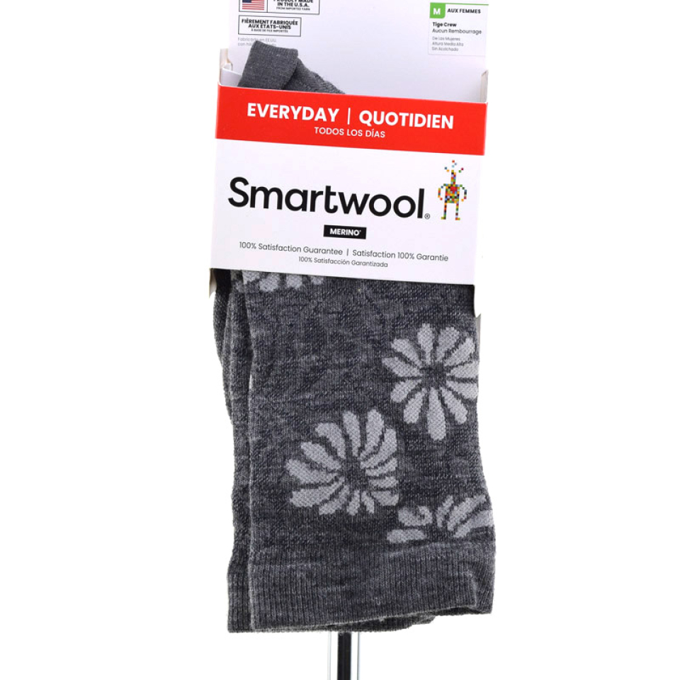 BAS REG - EVERYDAY FLORAL CREW - SMARTWOOL BAS REG - EVERYDAY FLORAL CREW - SMARTWOOL